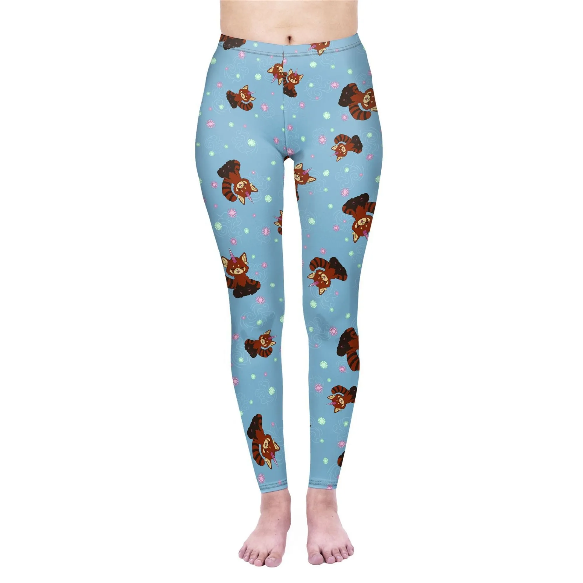 Regular Leggings (8-12 UK Size) - Red Pandacorn