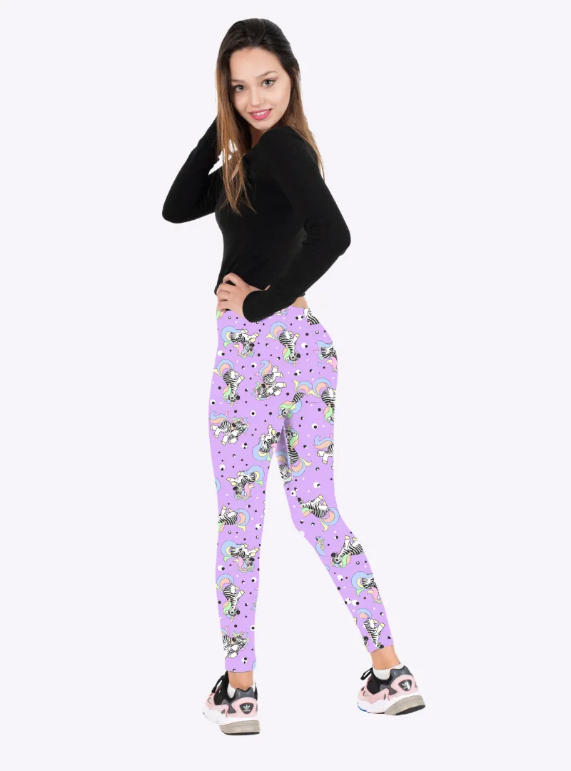 Regular Leggings (8-12 UK Size) - Zebracorn