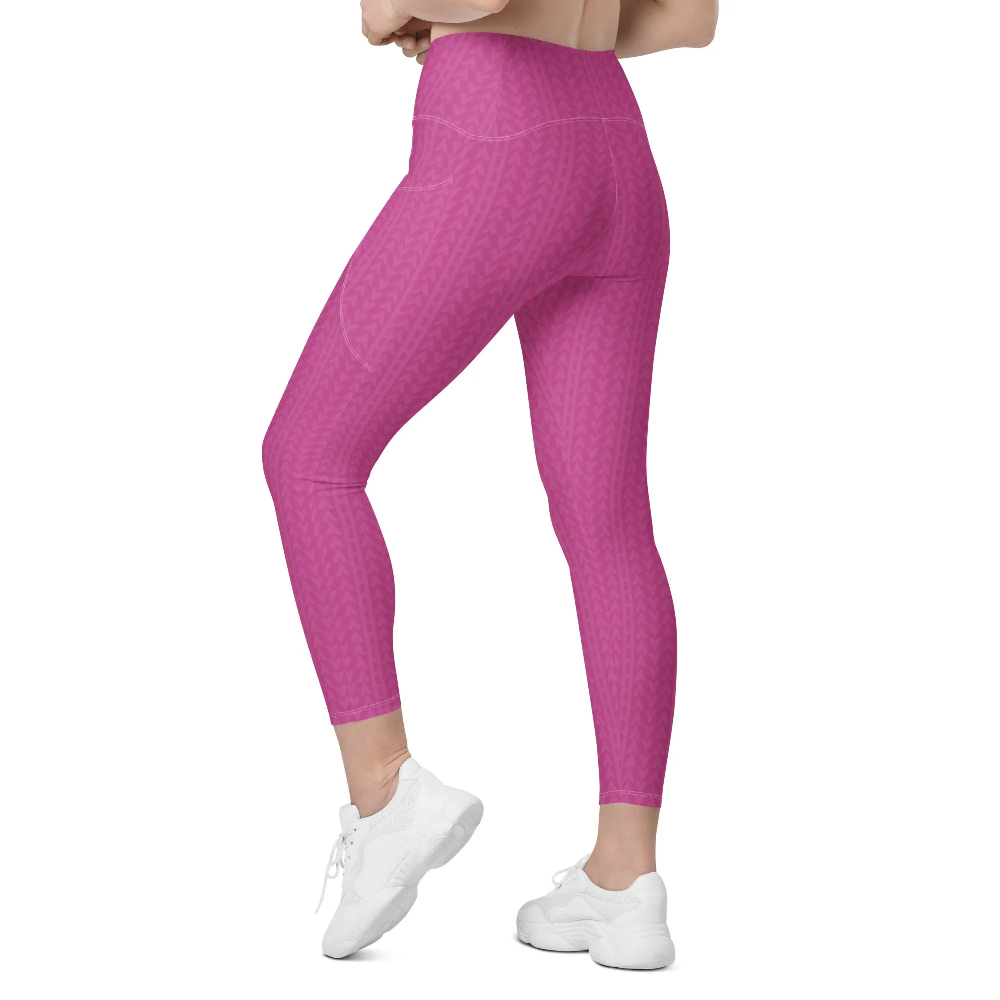 Rose Zing High Waisted Leggings with Pockets