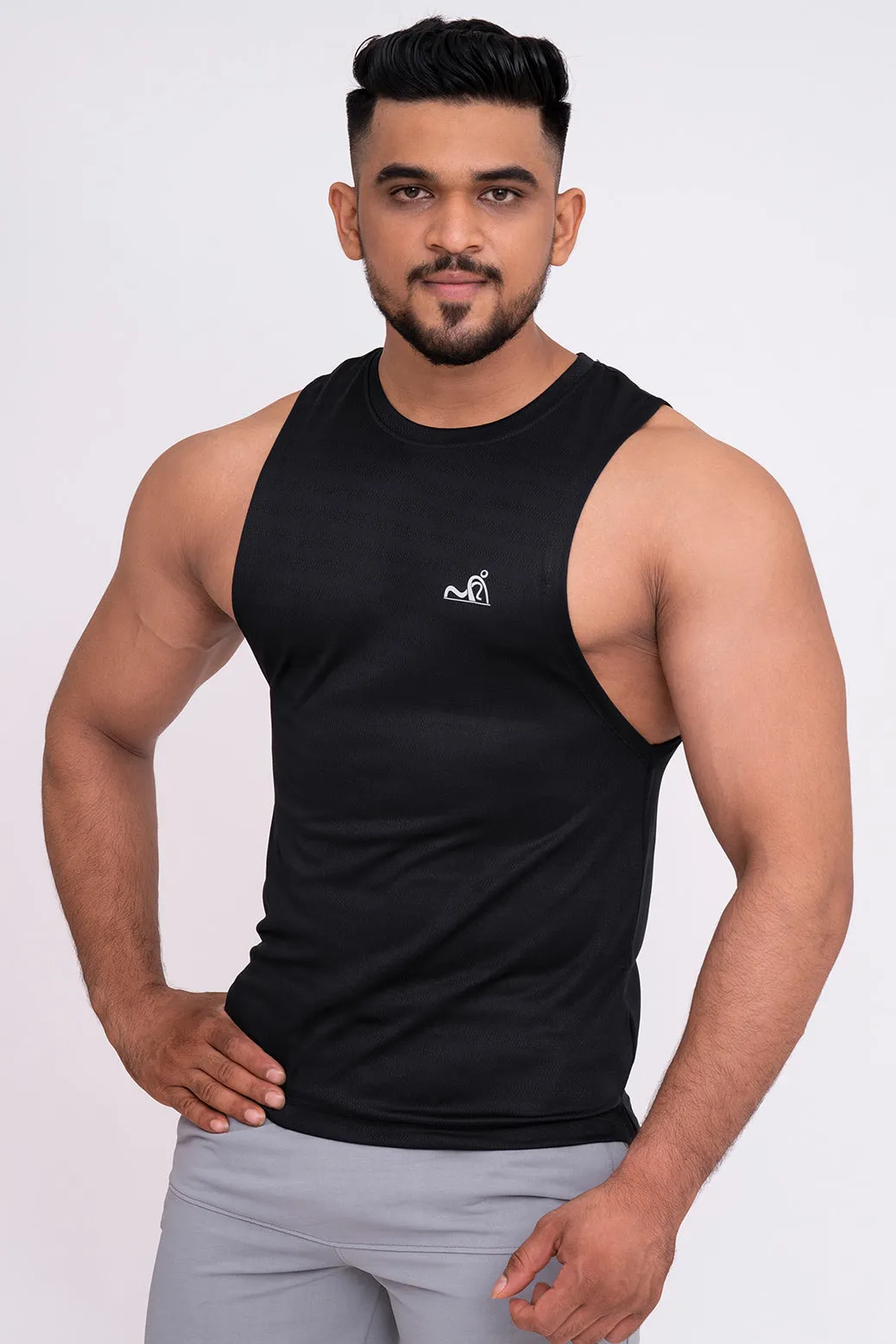 Rudestyle Deep Cut Gym Vest - Black