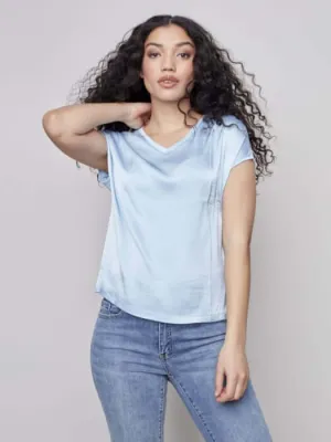 Satin Dolman Top