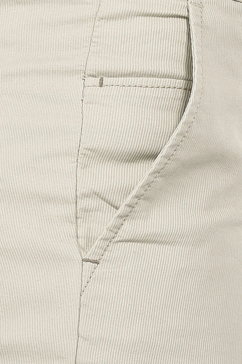 Slim Fit Cord Structure Trouser