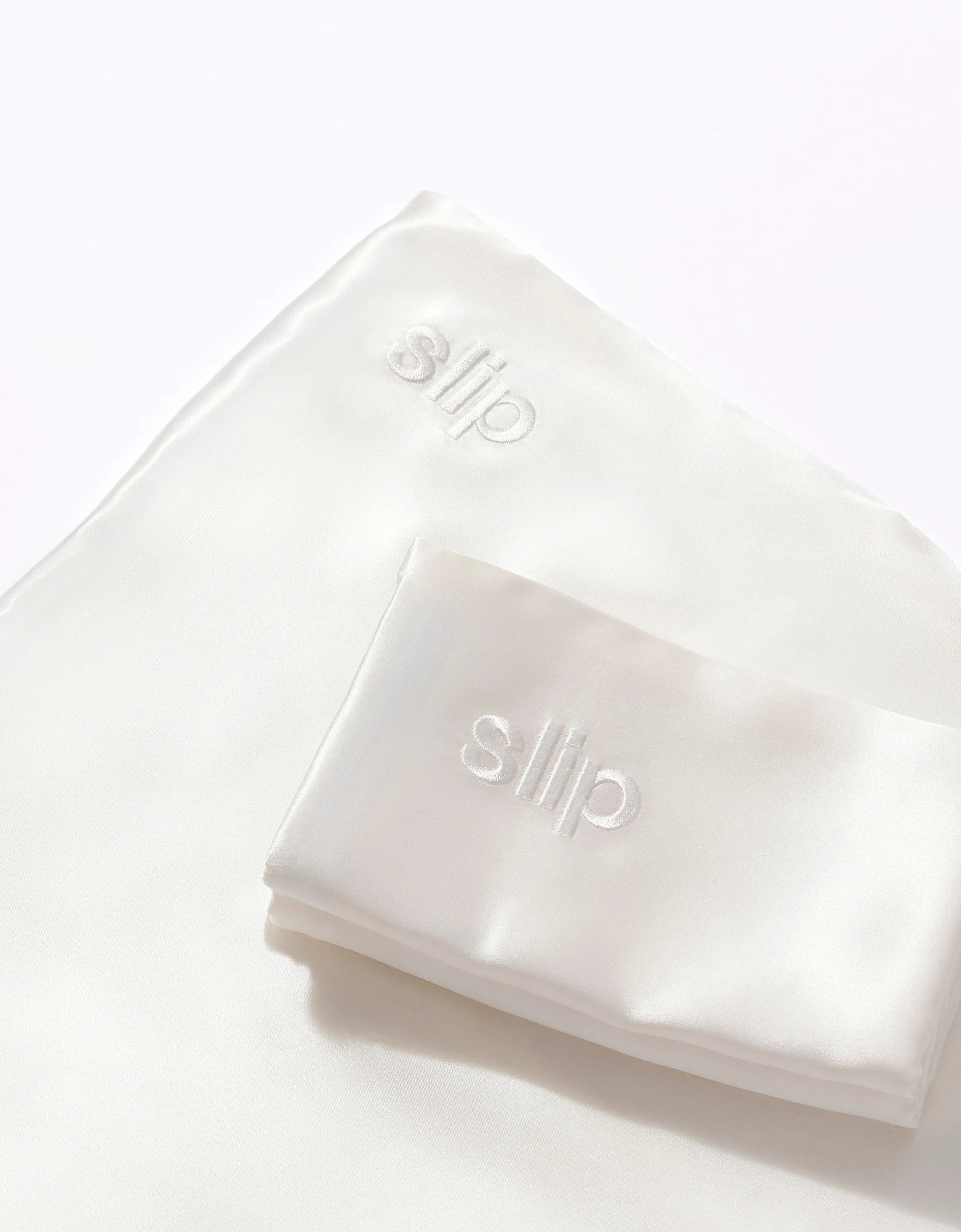 Slip silk pillowcase - White