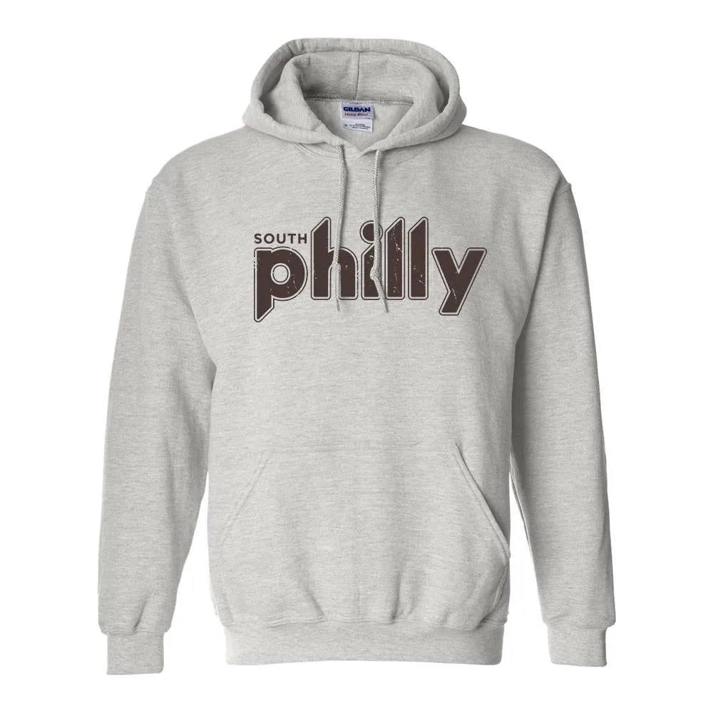 South Philly Vintage Pullover Hoodie | South Philadelphia Retro Ash Pull Over Hoodie