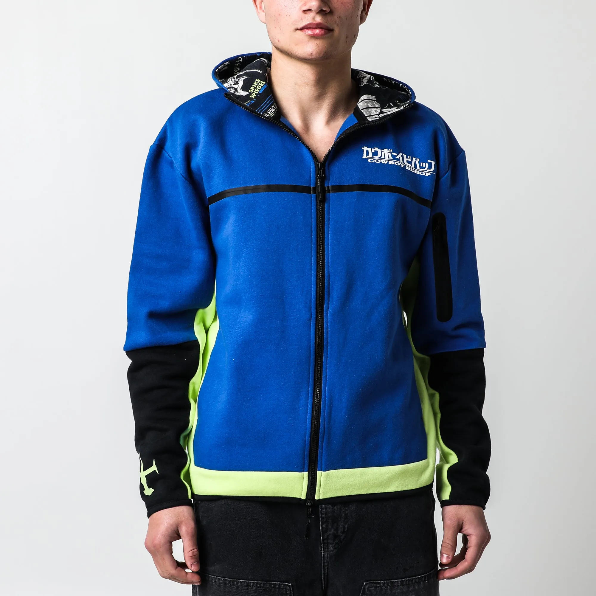 Spike Spiegel Contrast Zip Hoodie