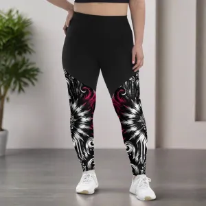 Sports Leggings Gothic Blossom