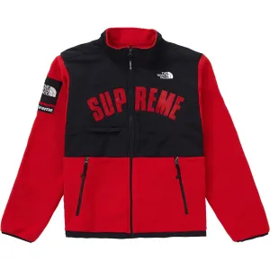 Supreme The North Face Arc Logo Denali Fleece Jacket Red