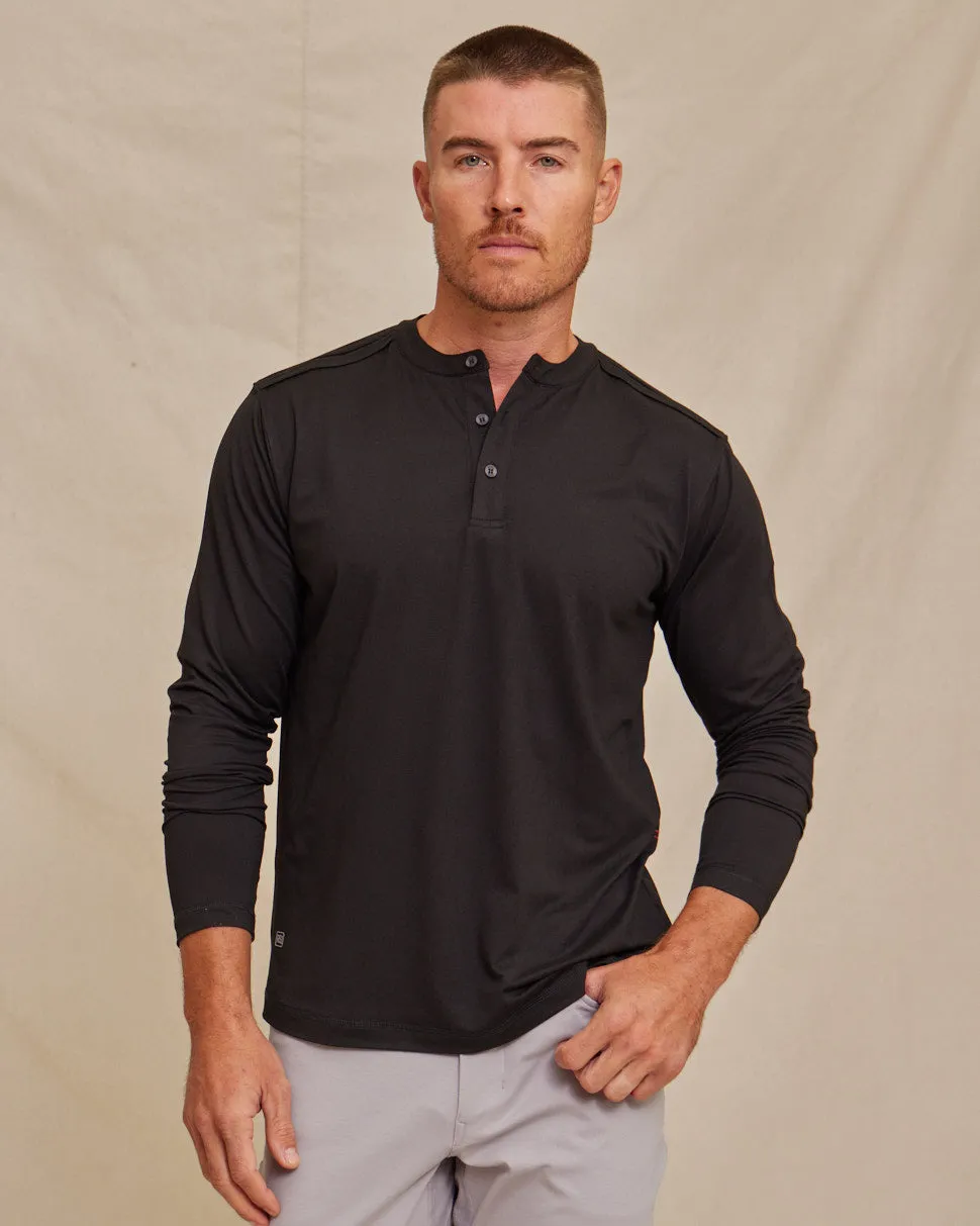 The Voyager - Performance LS Henley - Black