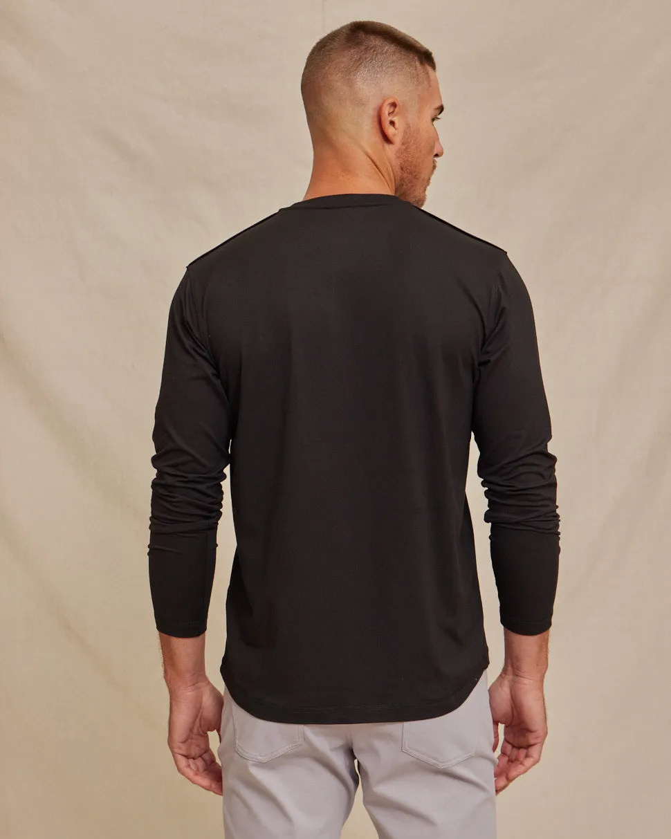 The Voyager - Performance LS Henley - Black