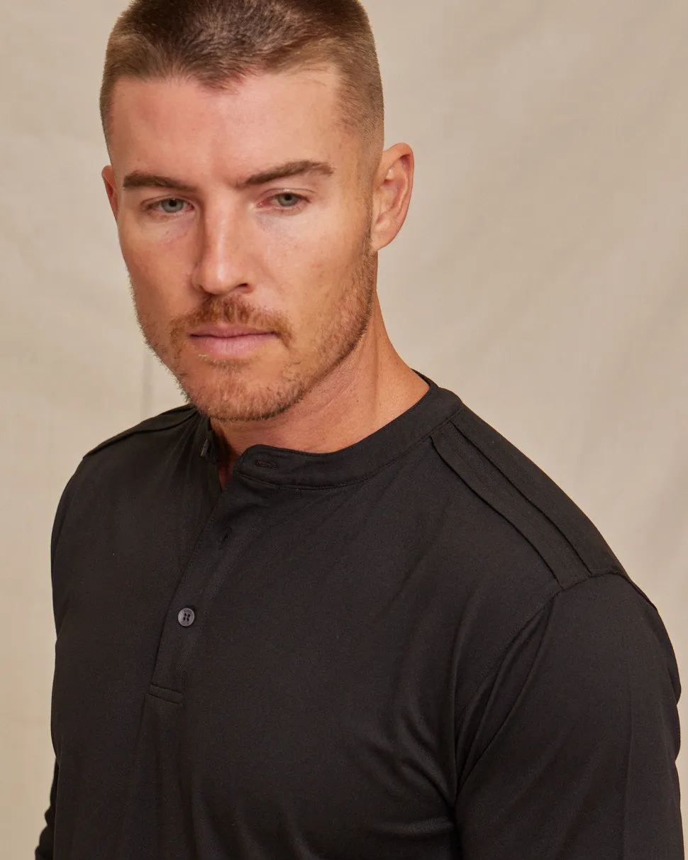 The Voyager - Performance LS Henley - Black