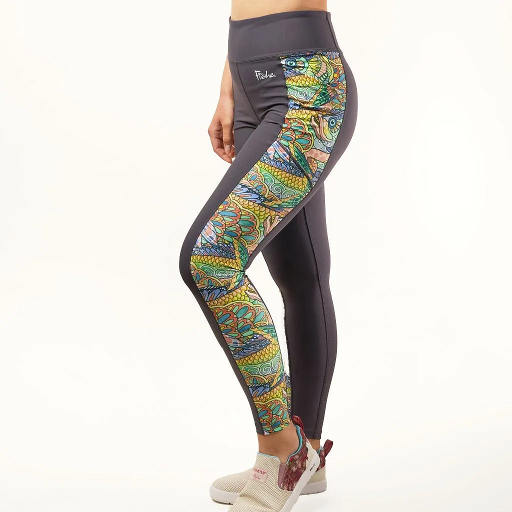 Tropical Tarpon Pocket Leggings