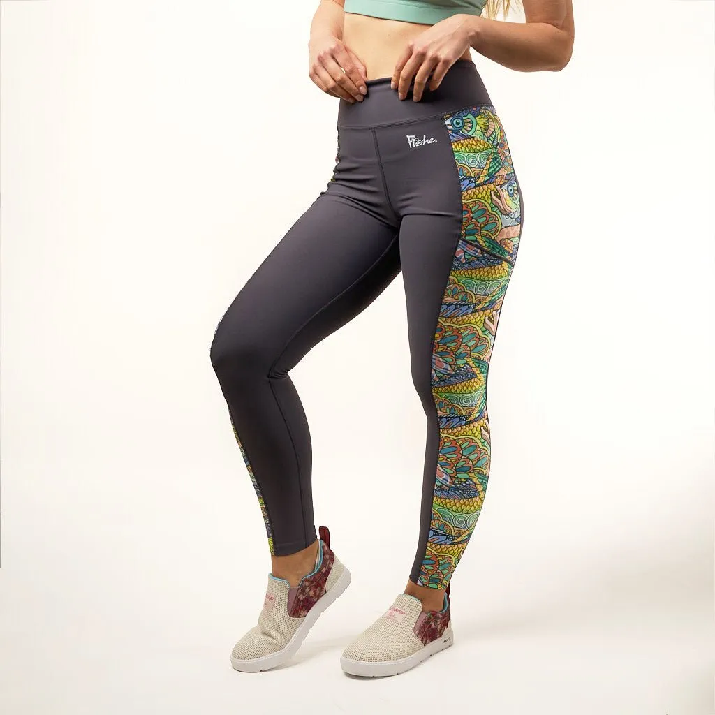 Tropical Tarpon Pocket Leggings