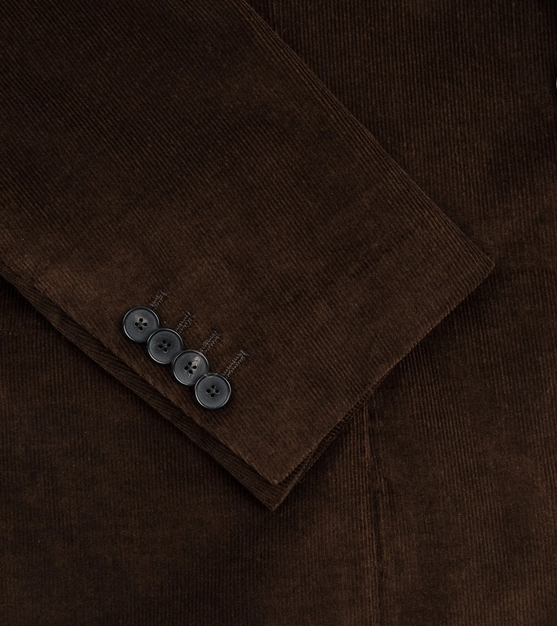 Trunk Wigmore Italian Cotton Needlecord Suit Jacket: Bitter Chocolate