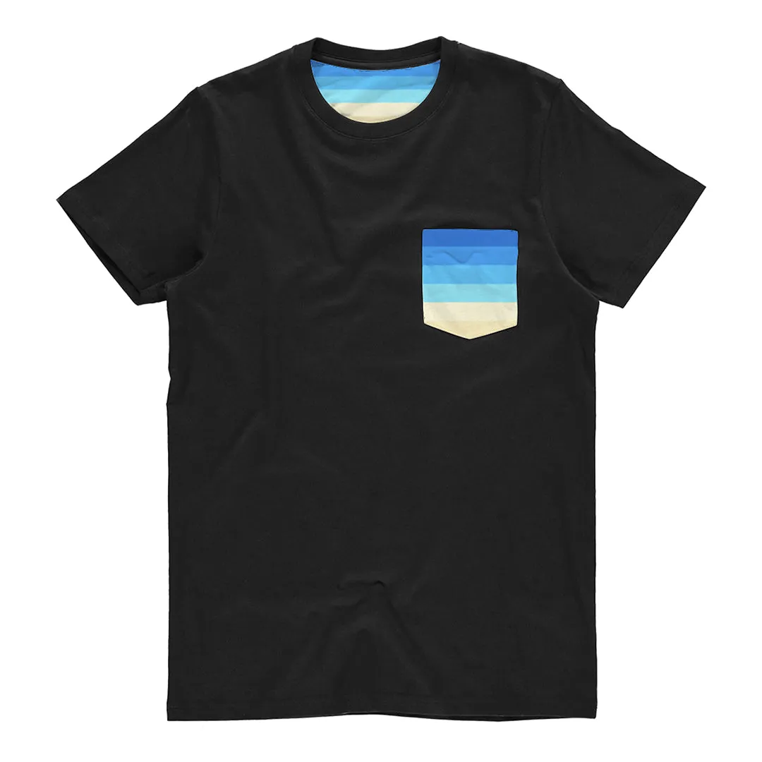 Uranic Pride Flag Pocket T Shirt