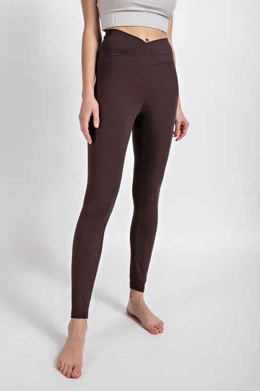 V WAIST FULL LENGTH LEGGINGS