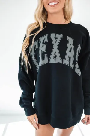 Varsity Texas Sweatshirt - Black