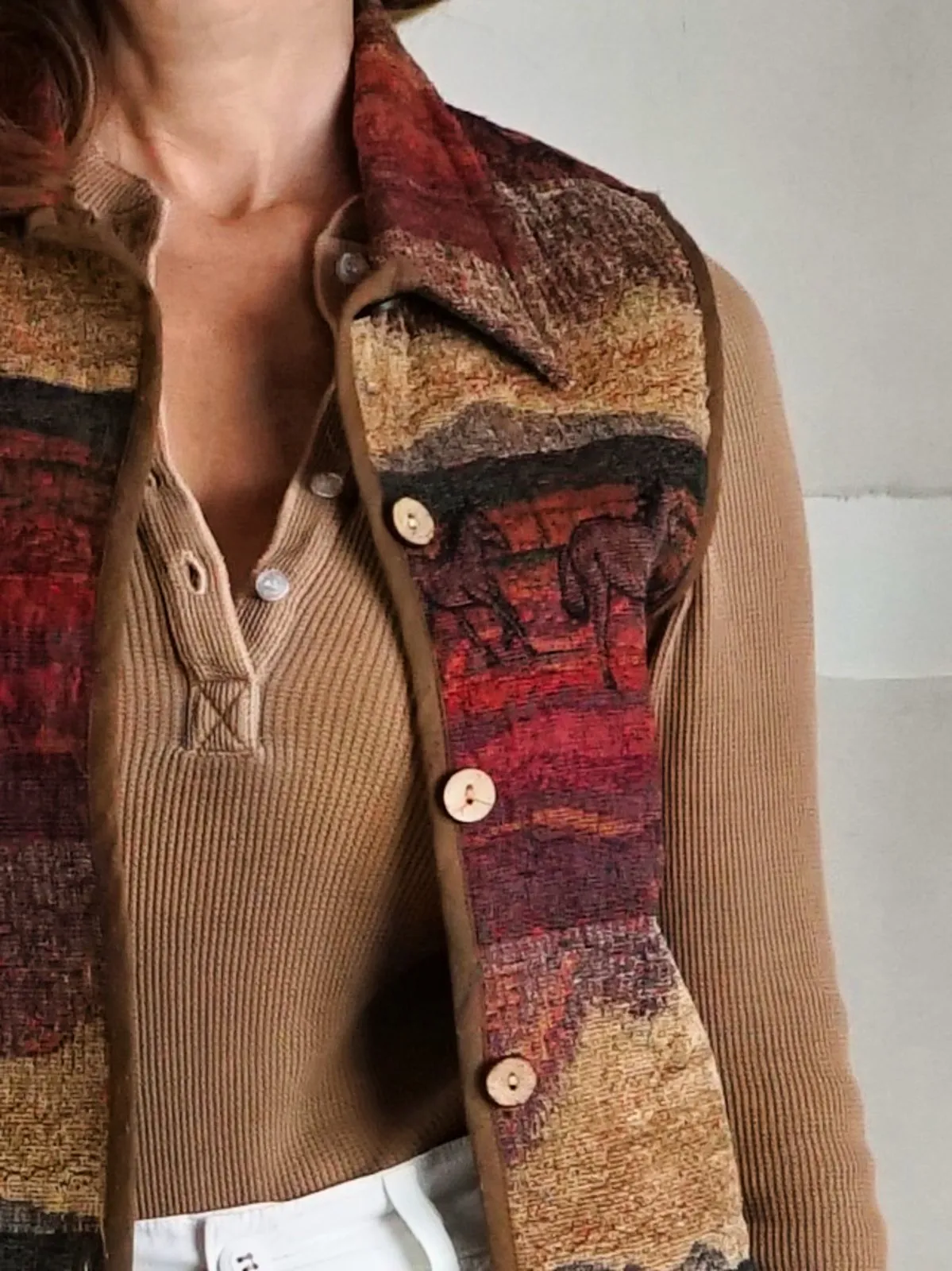 Vintage Desert Tapestry Horse Vest