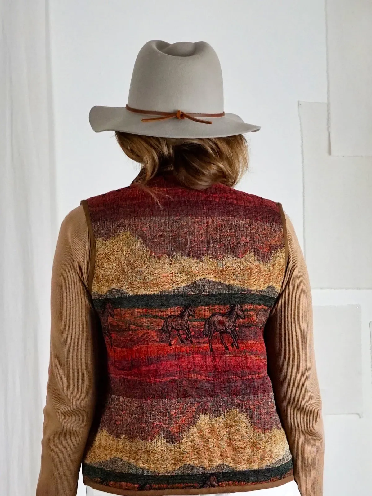 Vintage Desert Tapestry Horse Vest