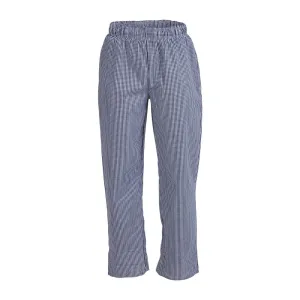 Whites Unisex Vegas Chefs Trousers Small Blue and White Check 2XL