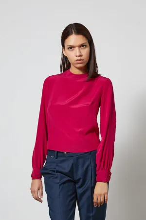 WON fushia - silk top