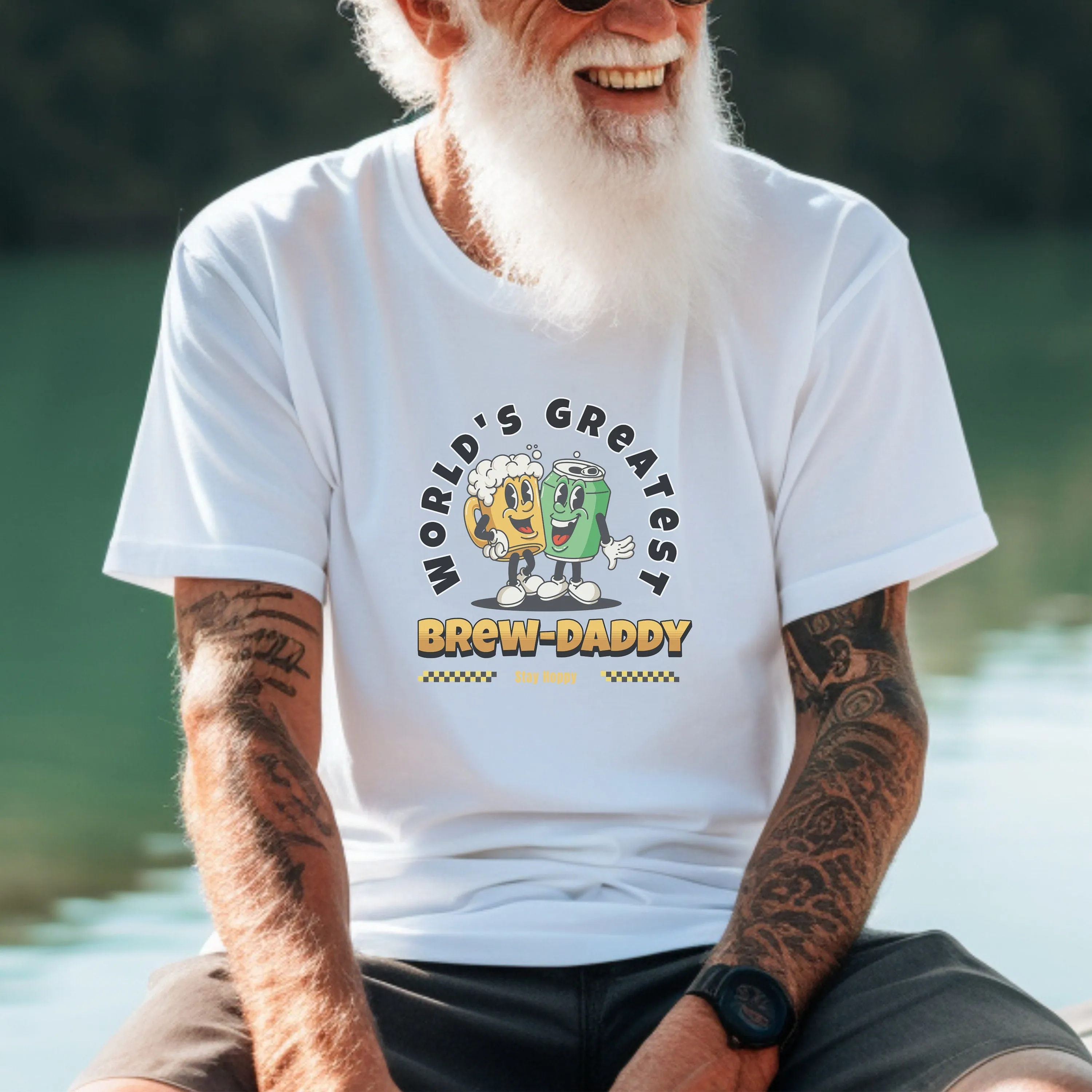 World's Greatest Brew-Daddy T-Shirt, Funny Beer Lover Gift, Stay Hoppy Tee, Father's Day Shirt, Beer and Hops